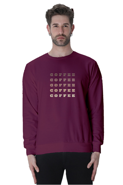 oversized unisex sweatshirt for coffee  lovers.