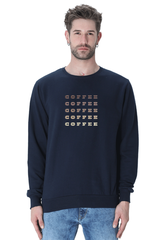 oversized unisex sweatshirt for coffee  lovers.