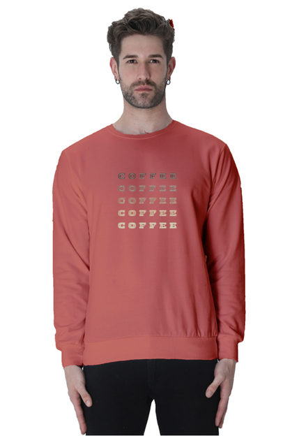 oversized unisex sweatshirt for coffee  lovers.