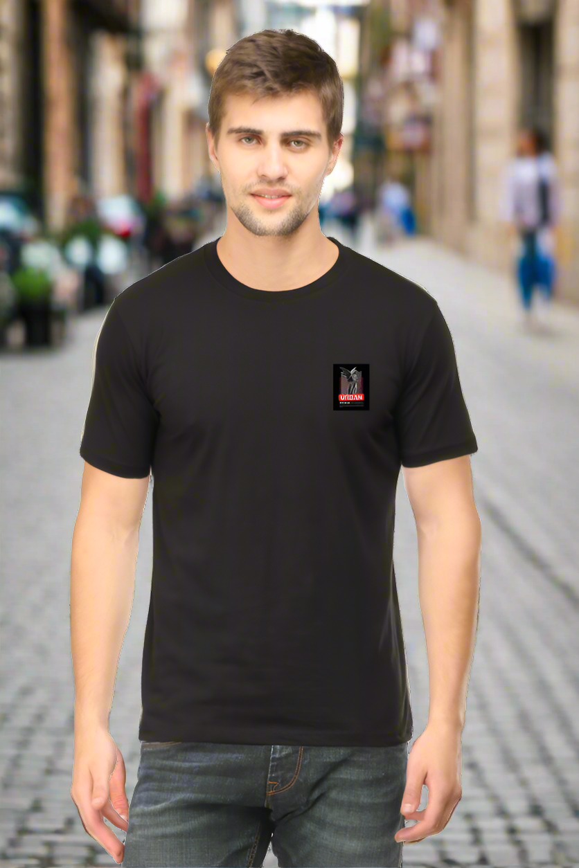 Red Black Monochrome Streetwear Double-sided T-shirt